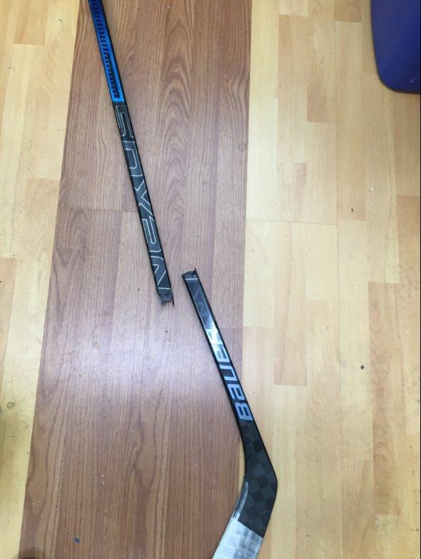 Image of the breakage area on the stick